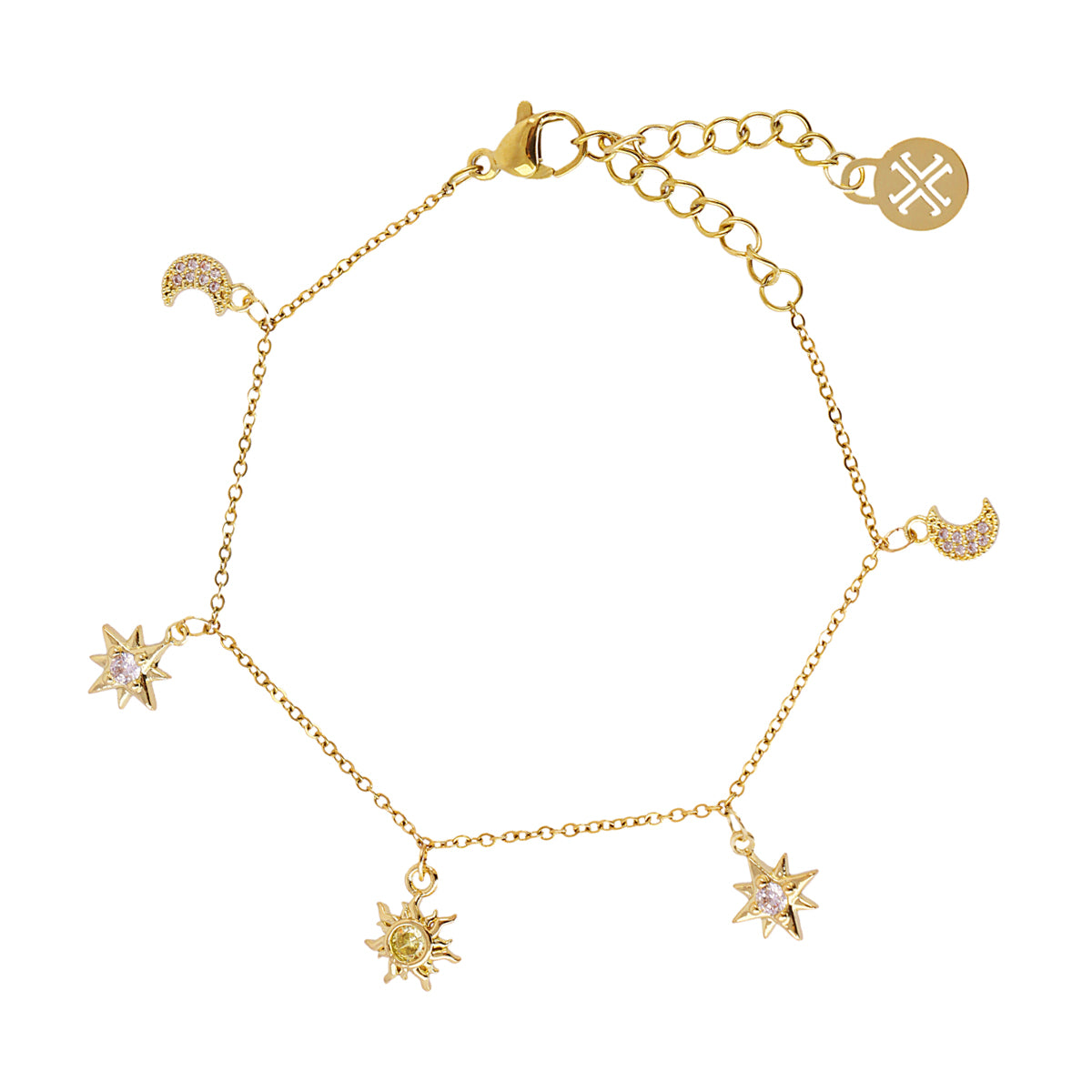 Pulsera Shine Dazzling Dorado Anartxy