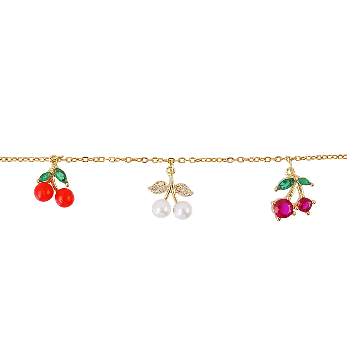 Pulsera Shine Berry Dorado Anartxy