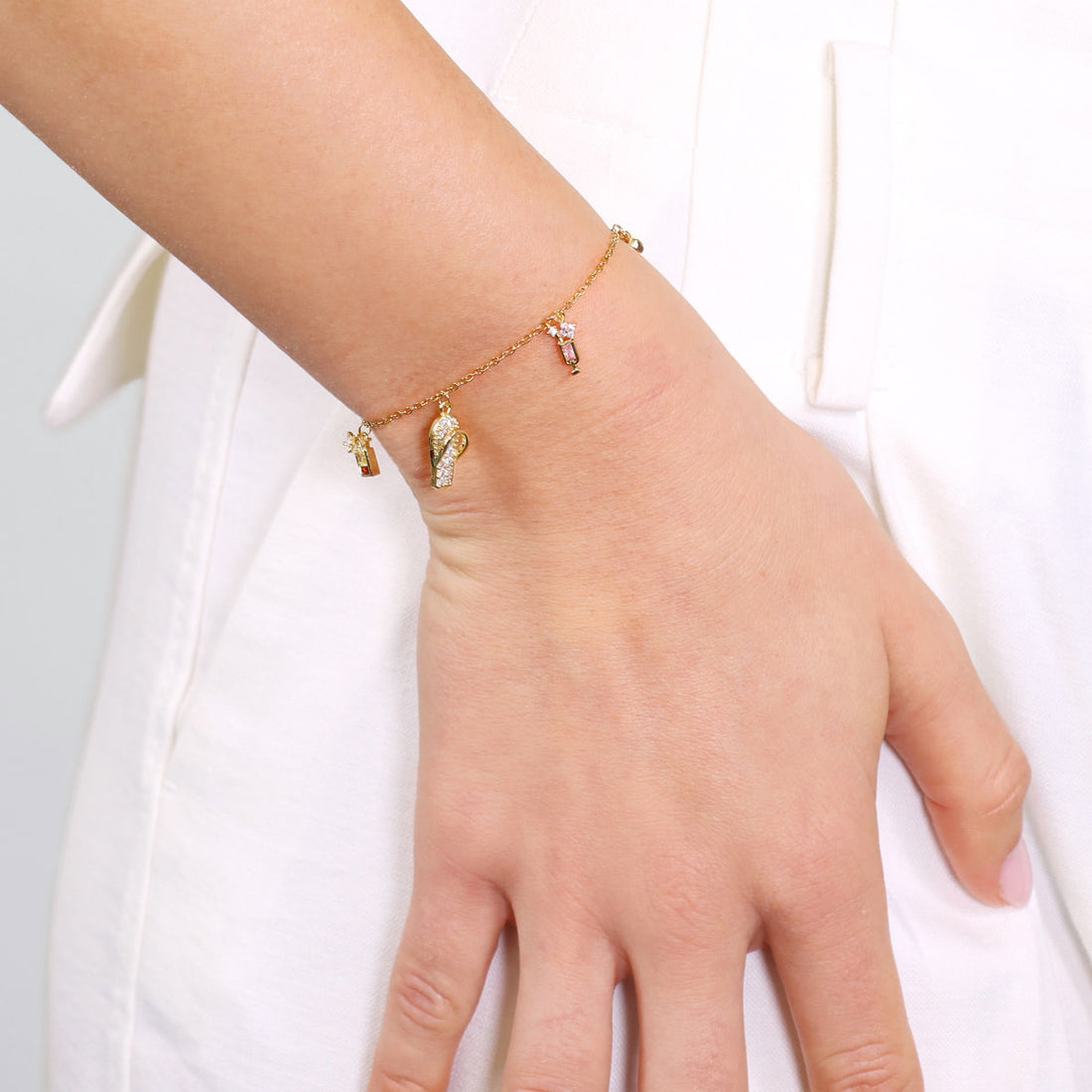 Pulsera Shine Summery Dorado Anartxy