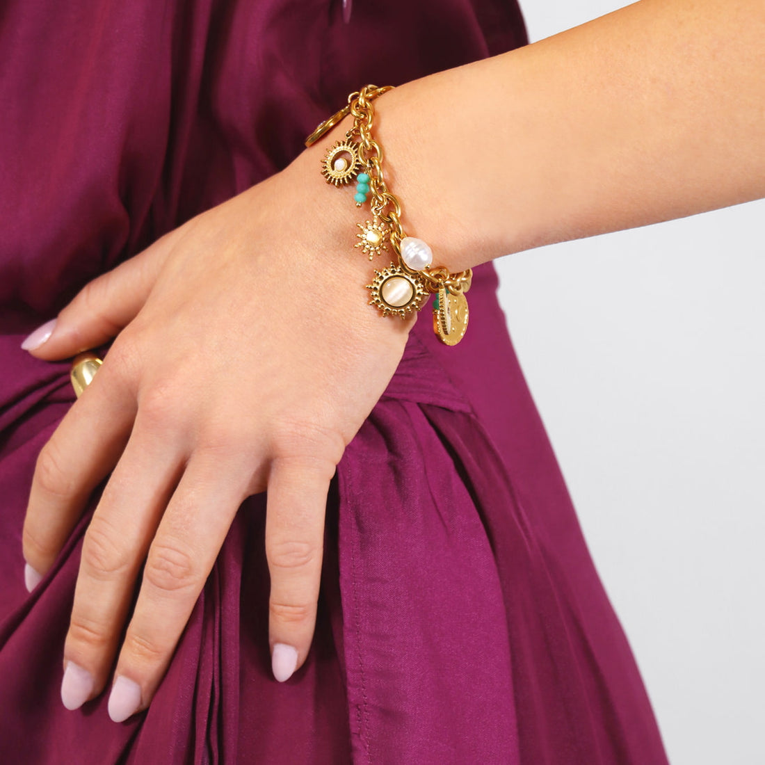 Pulsera Coast Orisa Dorado Anartxy