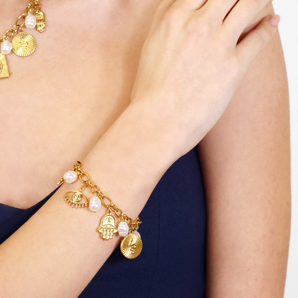 Pulsera Faith Celestia Dorado Anartxy