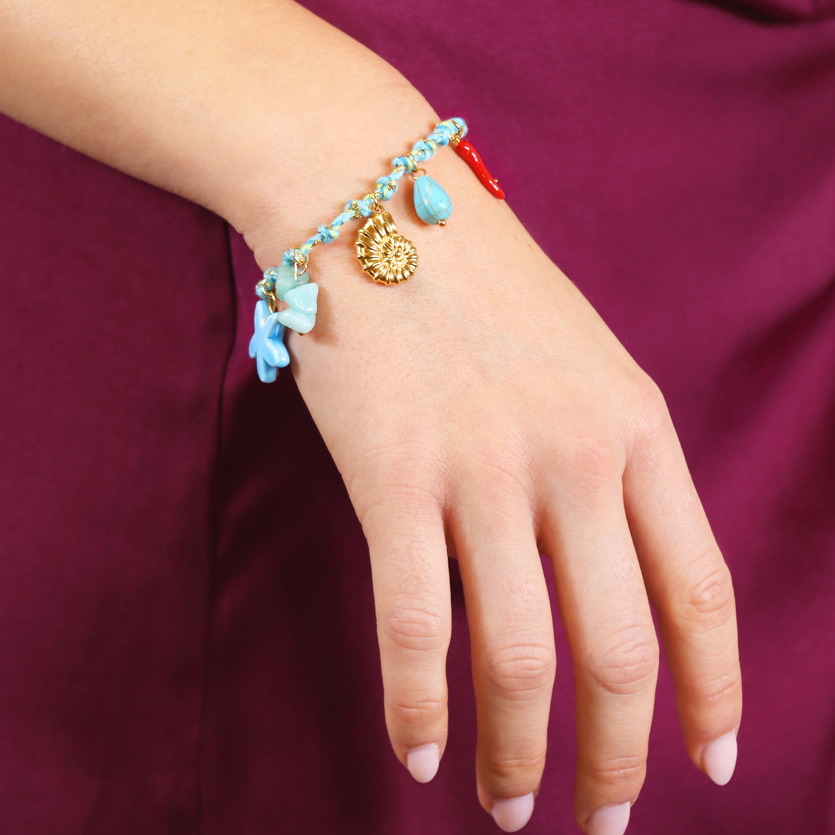 Pulsera Coast Snail Dorado Anartxy