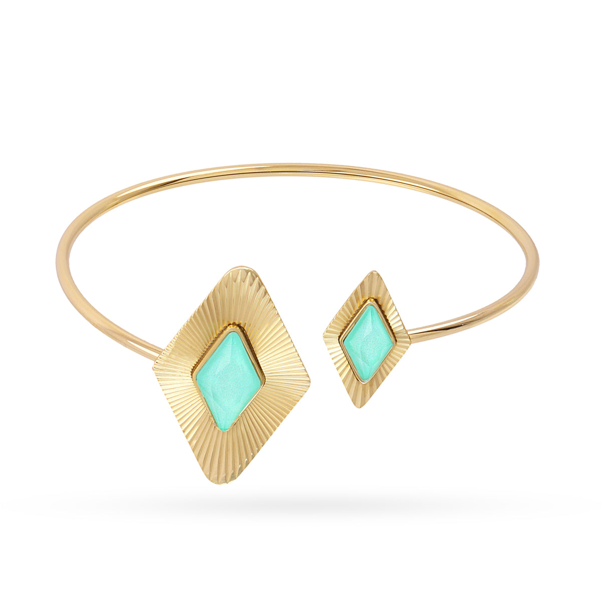 Pulsera Prisma Angled Verde Anartxy