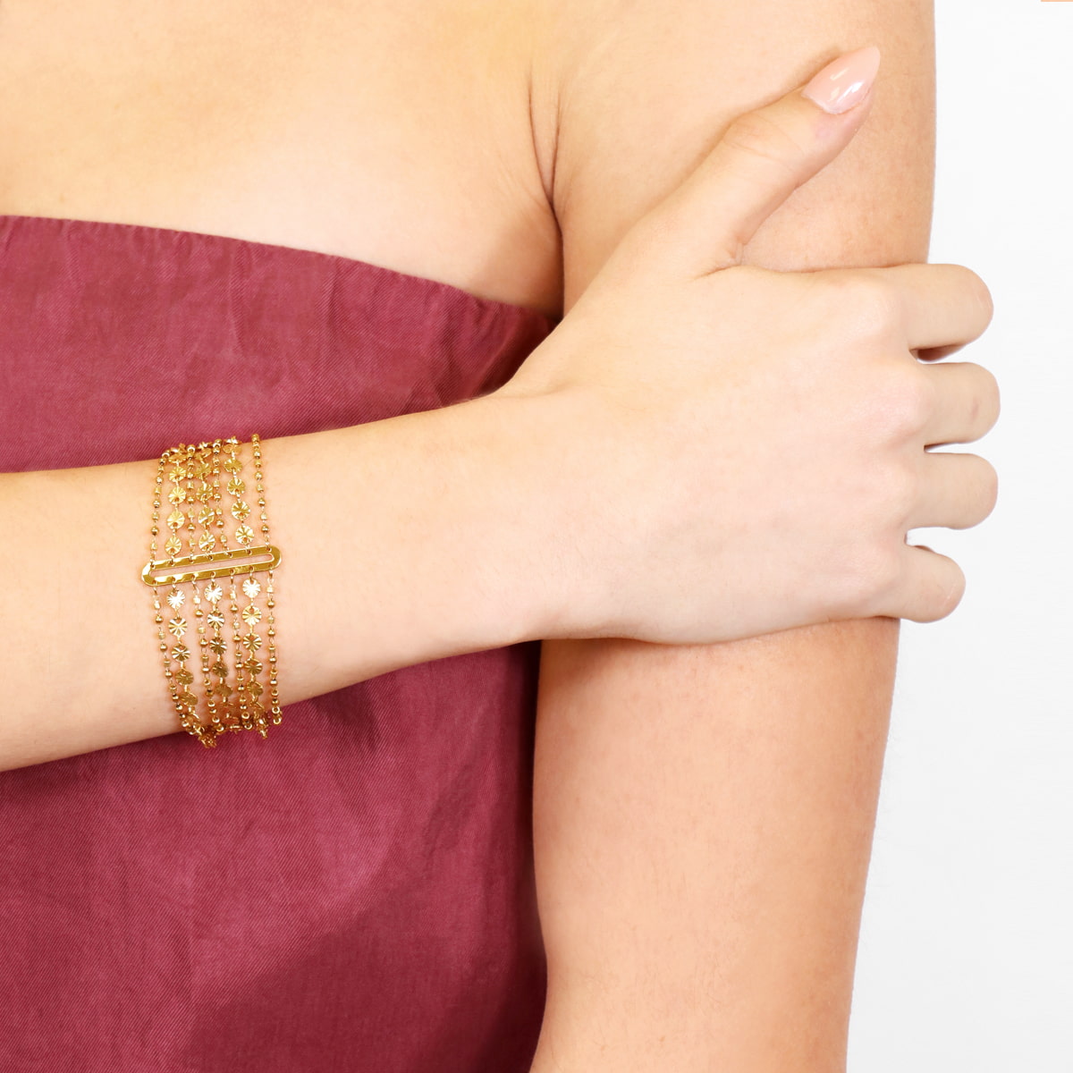 Pulsera Rainfall Aurora Dorado Anartxy