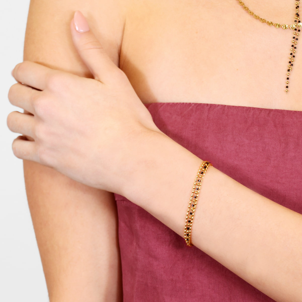 Pulsera Rainfall Majesty Negro Anartxy