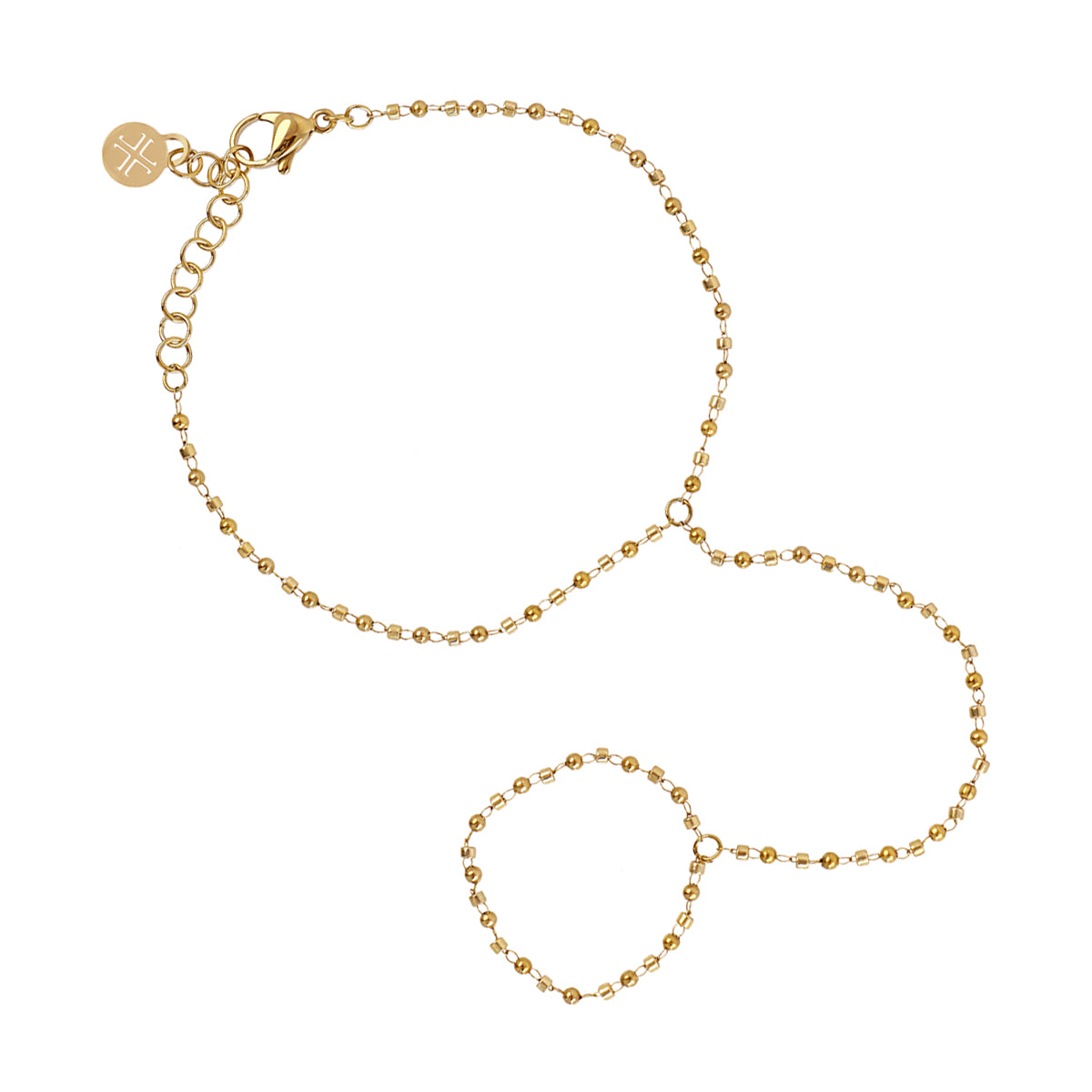 Pulsera Rainfall Sapphire Dorado Anartxy