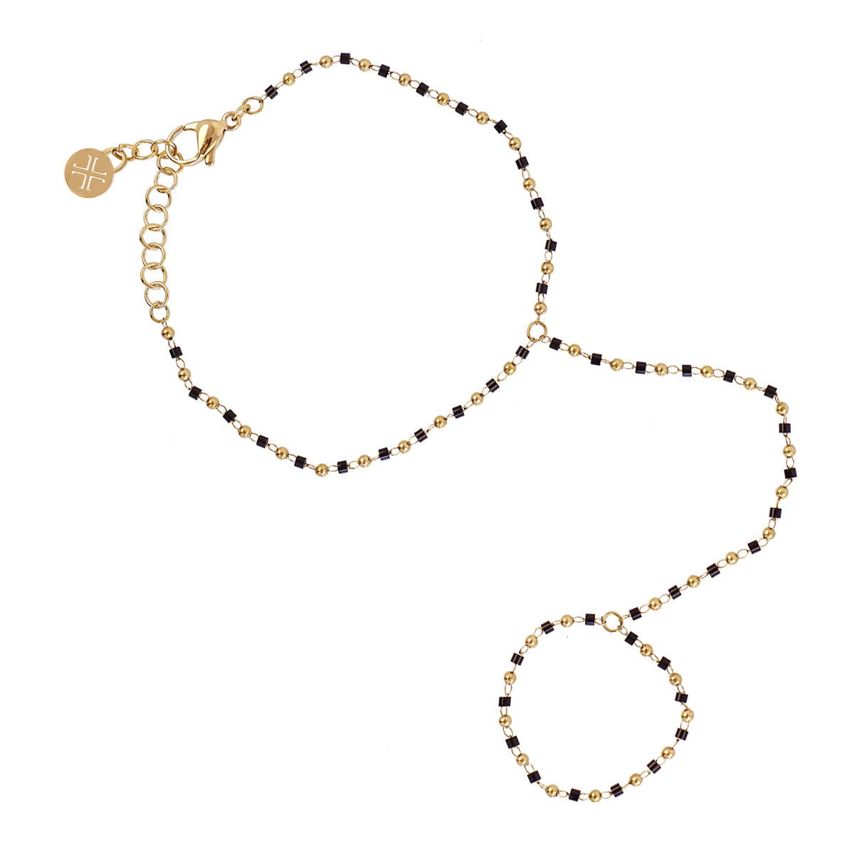 Pulsera Rainfall Sapphire Negro Anartxy