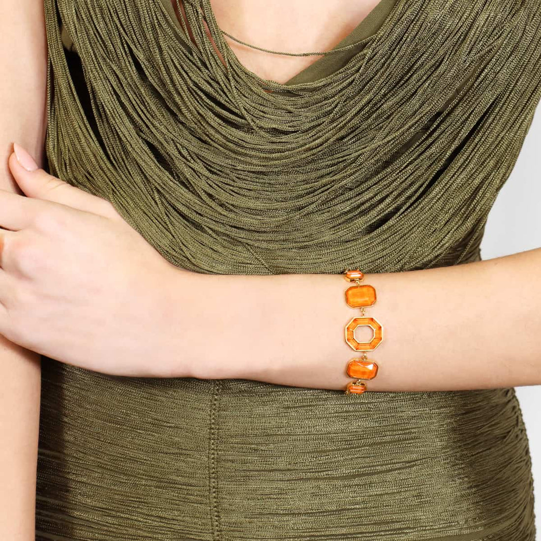 Pulsera Gleam Zyra Naranja Anartxy