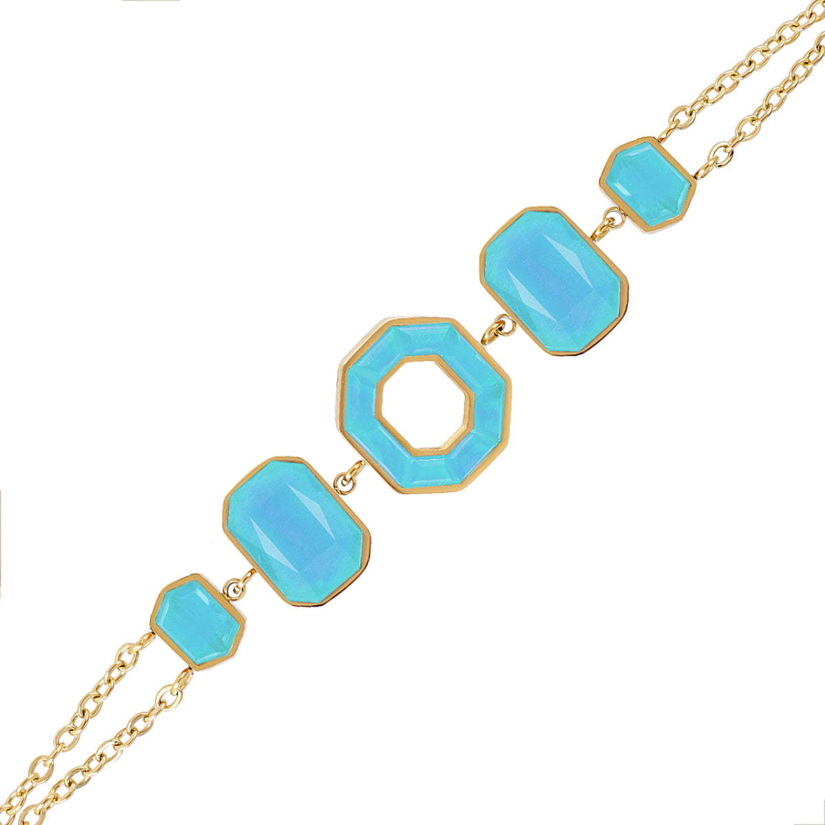 Pulsera Gleam Zyra Turquesa Anartxy