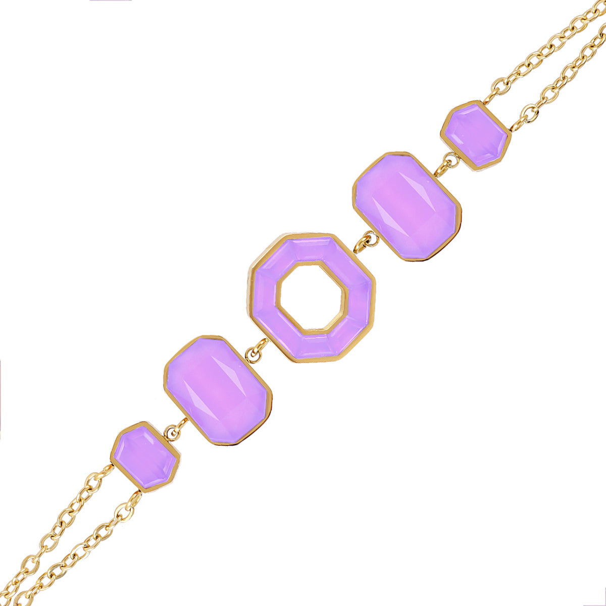 Pulsera Gleam Zyra Morado Anartxy