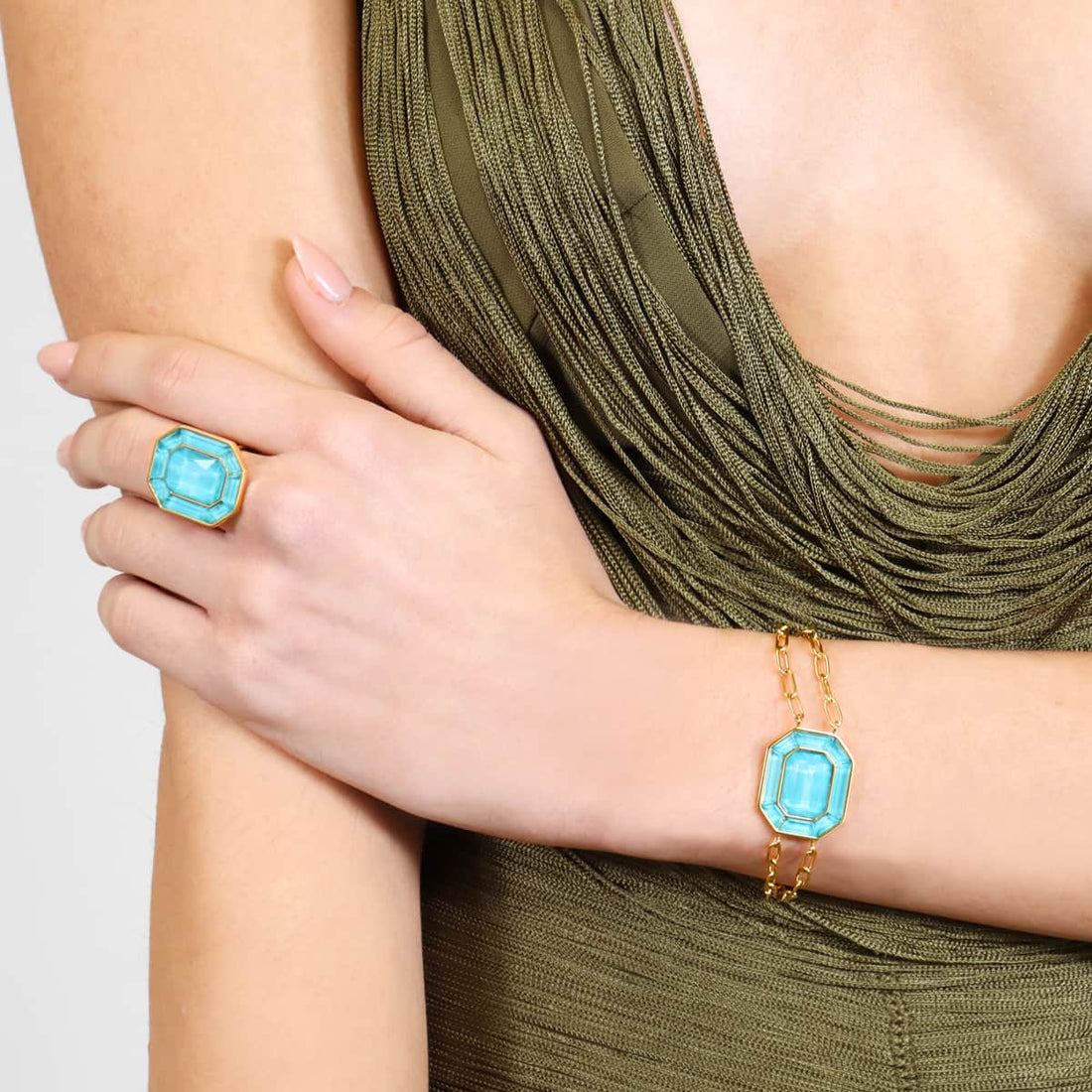 Pulsera Gleam Kaelis Turquesa Anartxy