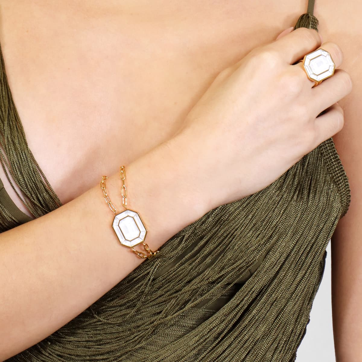 Pulsera Gleam Kaelis Blanco Anartxy