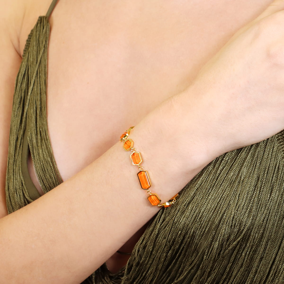Pulsera Gleam Klyra Naranja Anartxy
