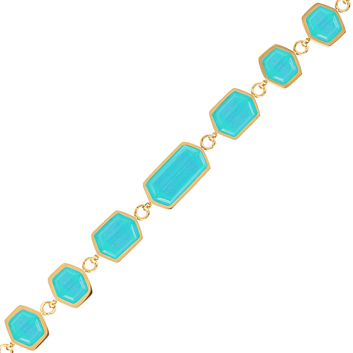 Pulsera Gleam Klyra Turquesa Anartxy