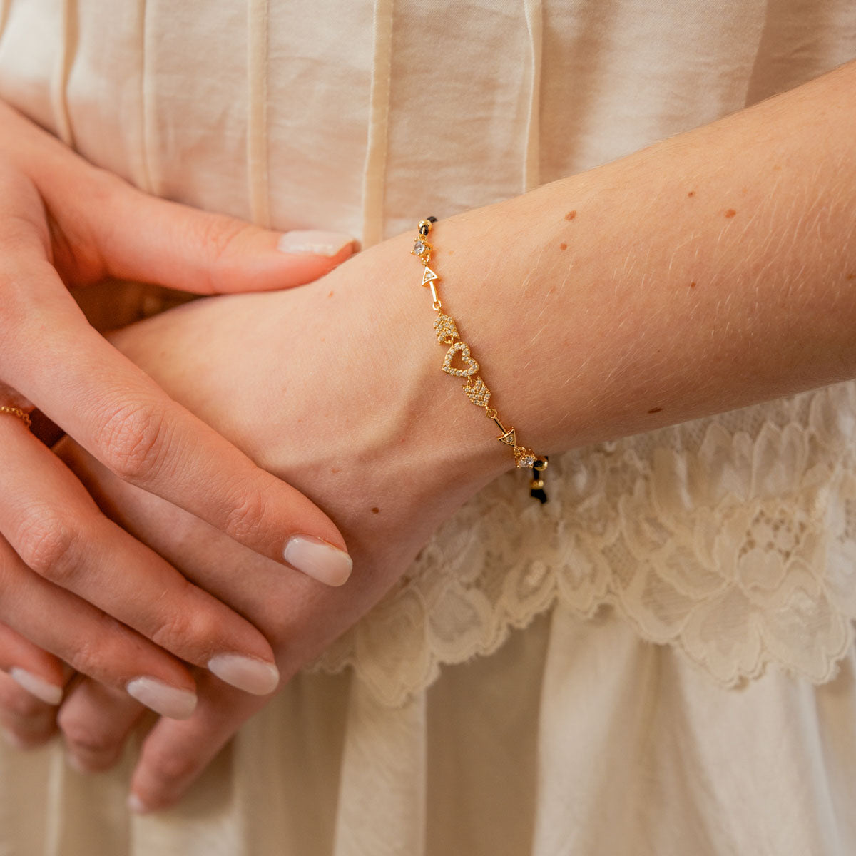 Pulsera Shine Amoura Dorado Anartxy