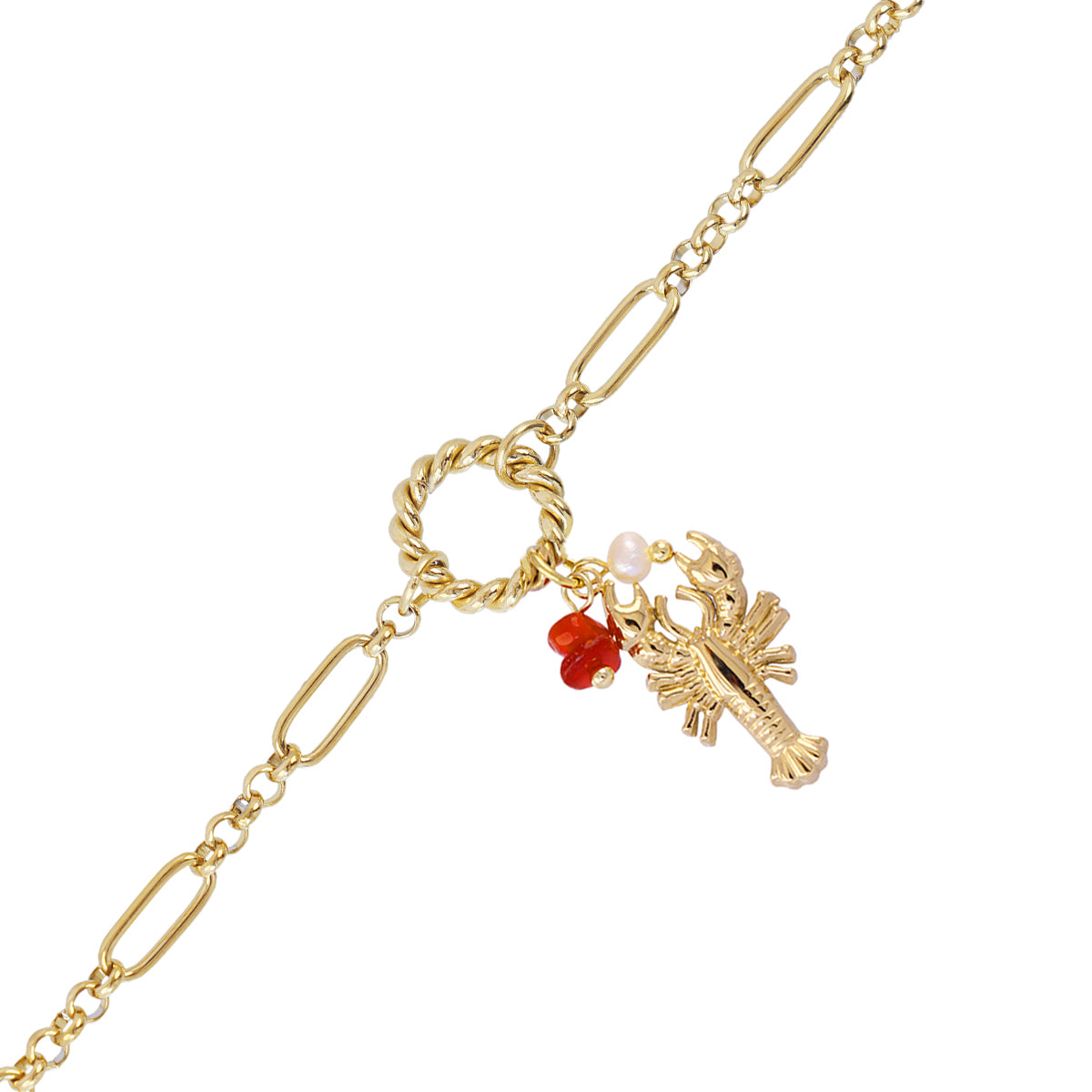 Pulsera Coast Pincer Dorado Anartxy