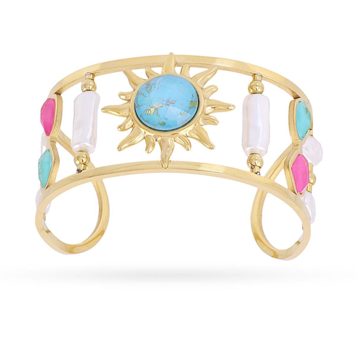 Pulsera Aqua Thalor Dorado Anartxy