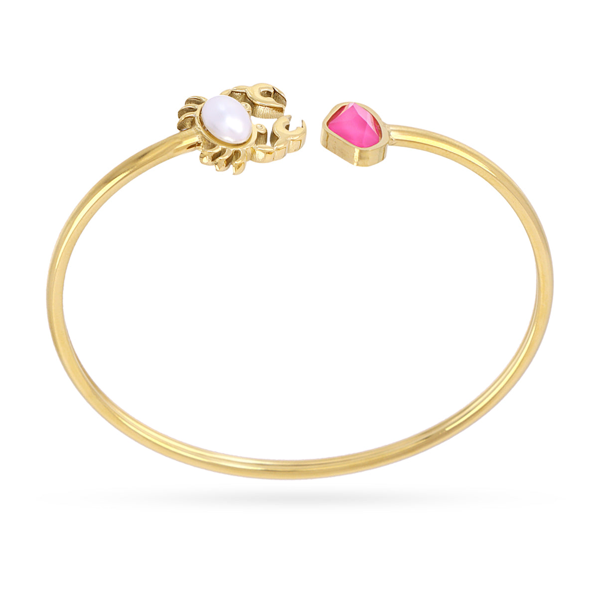 Pulsera Aqua Silt Dorado Anartxy