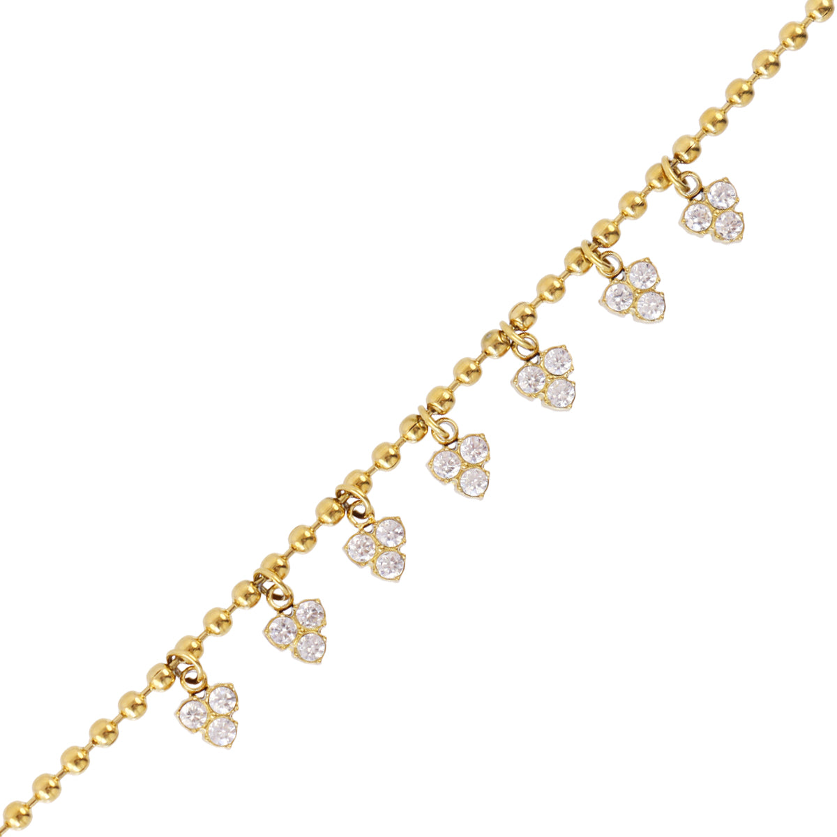 Pulsera Essentials Ice Dorado Anartxy