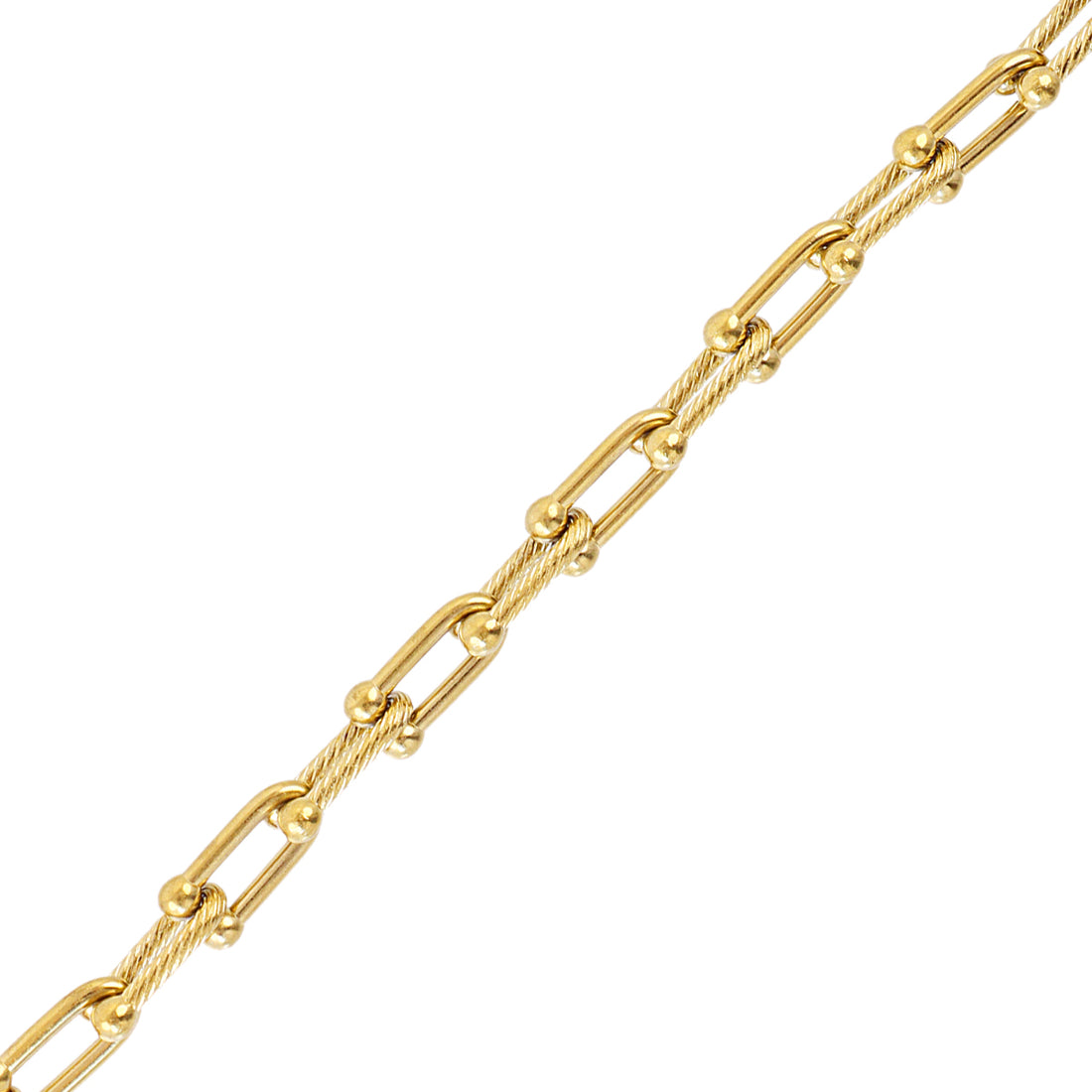 Pulsera Essentials Brace Dorado Anartxy