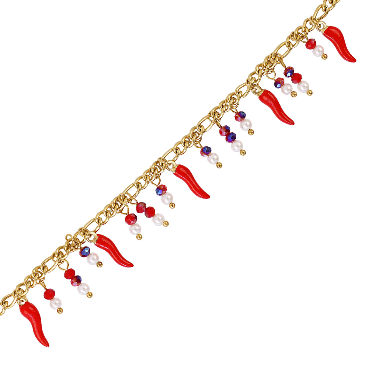 Pulsera Cornicello Serendipity Rojo Anartxy