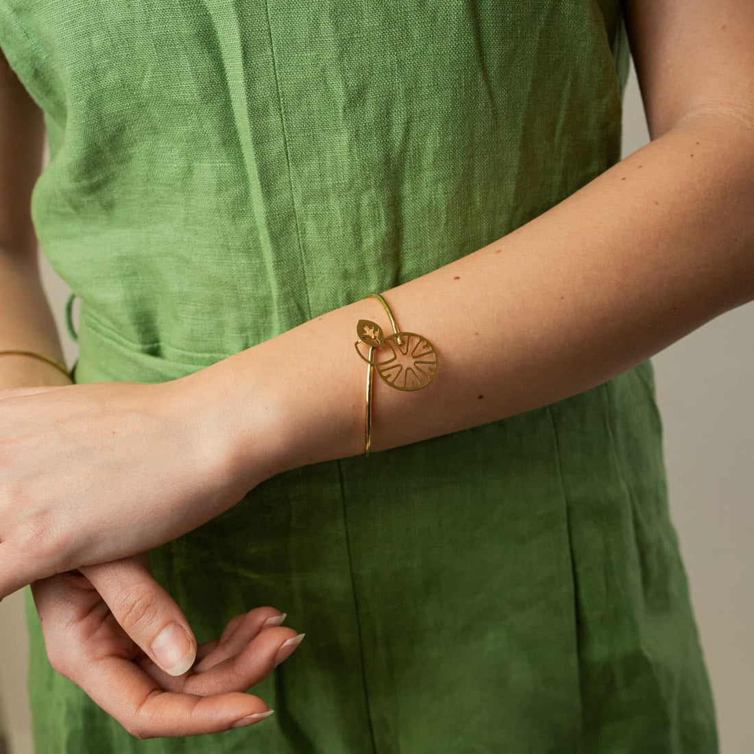 Pulsera Citrus Peel Dorado Anartxy