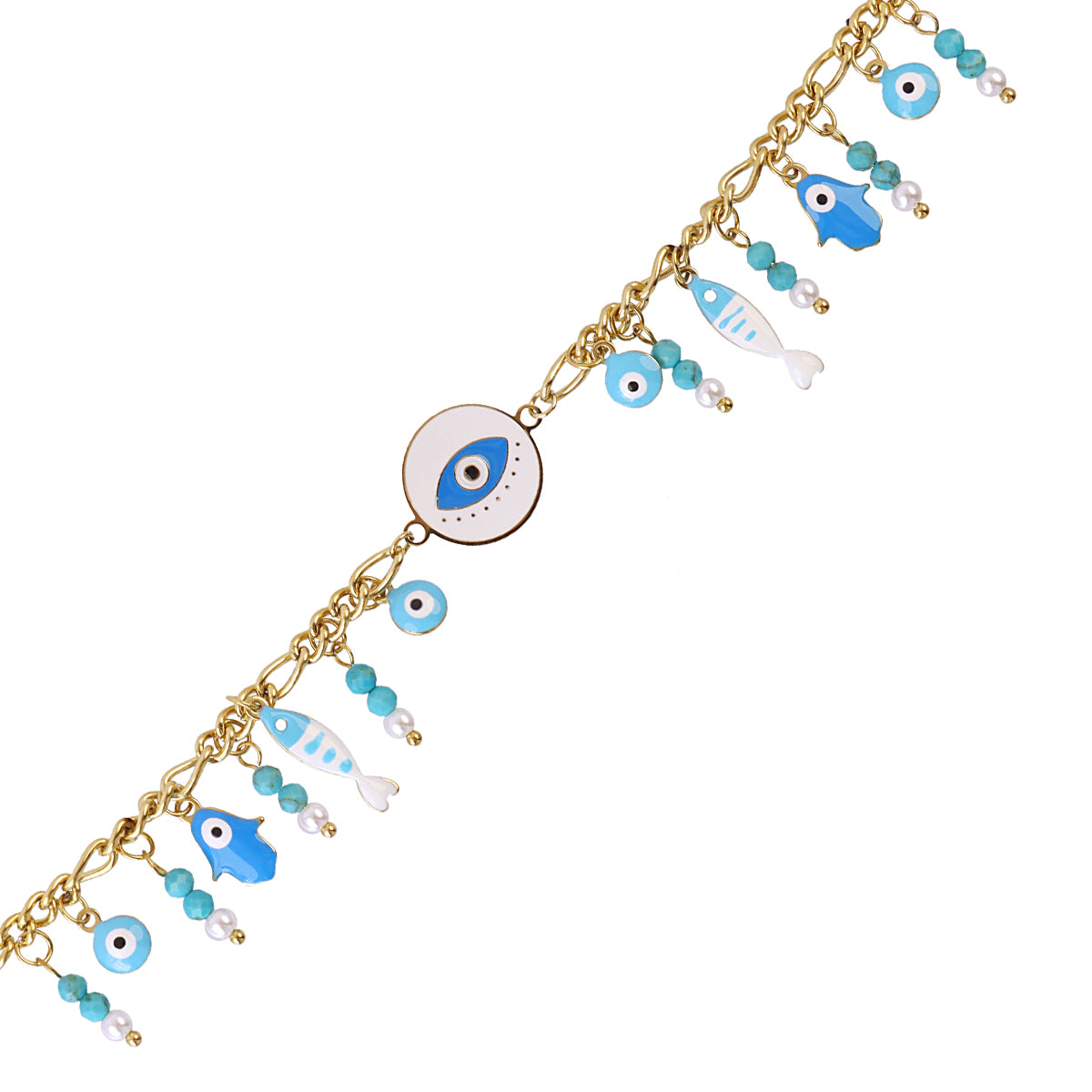 Pulsera Mati Nazar Turquesa Anartxy