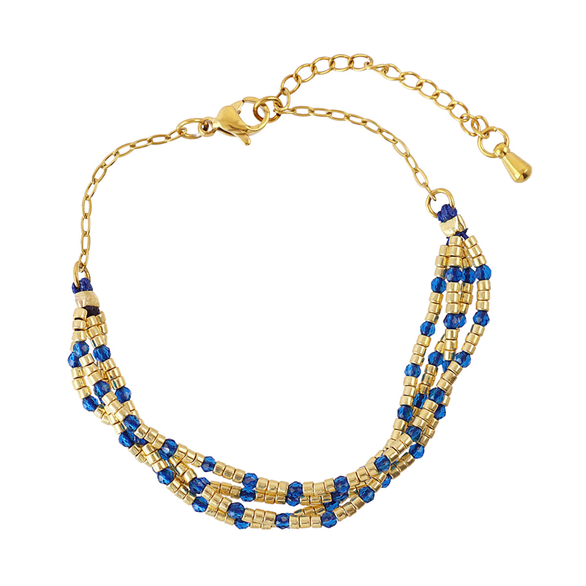 Pulsera Spirit multihilo multicolor Azul Anartxy