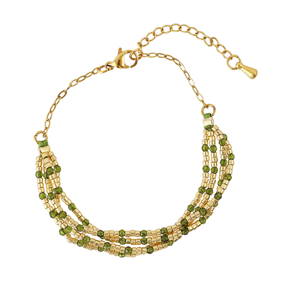 Pulsera Spirit multihilo multicolor Verde Anartxy