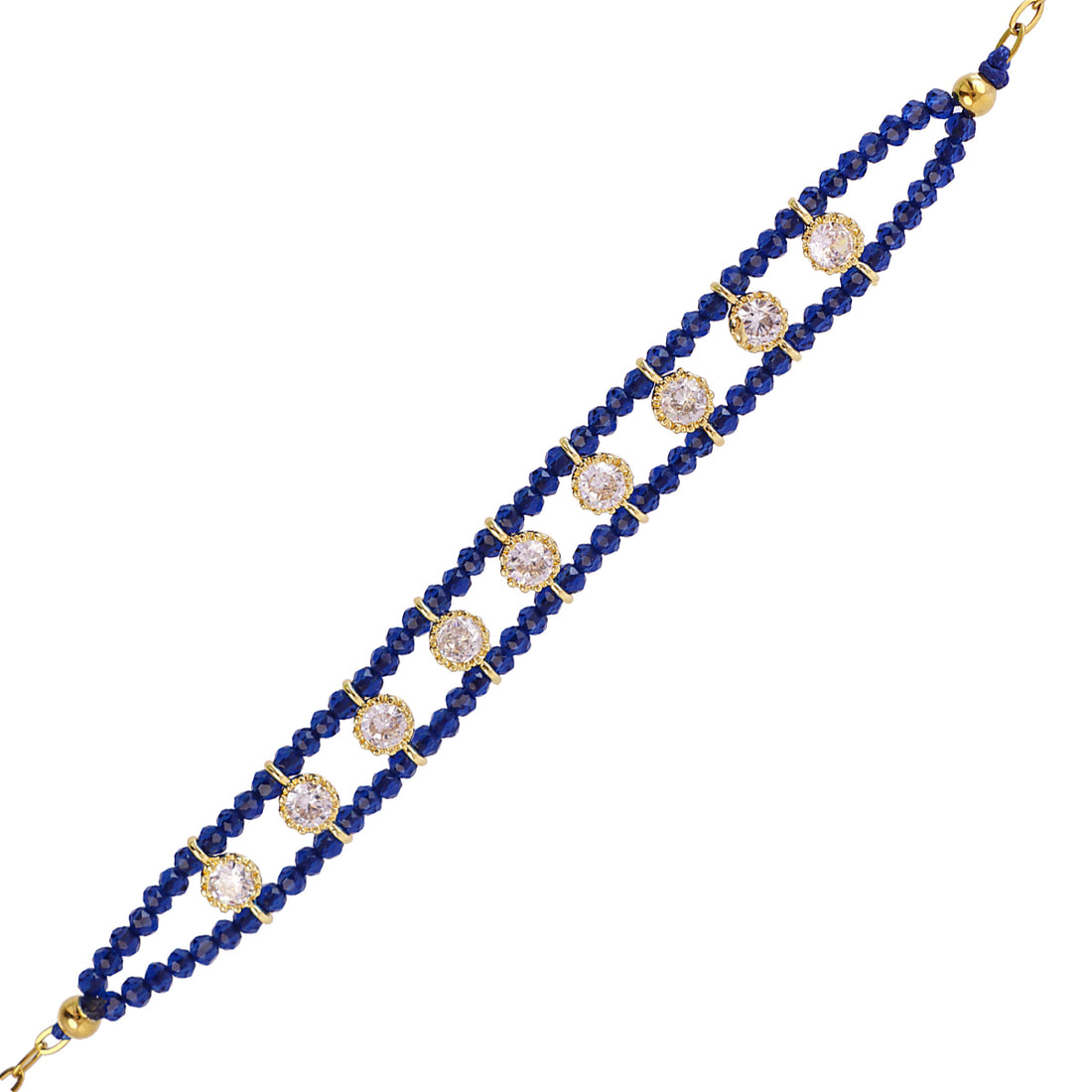 Pulsera Spirit doble hilo multicolor Azul Anartxy