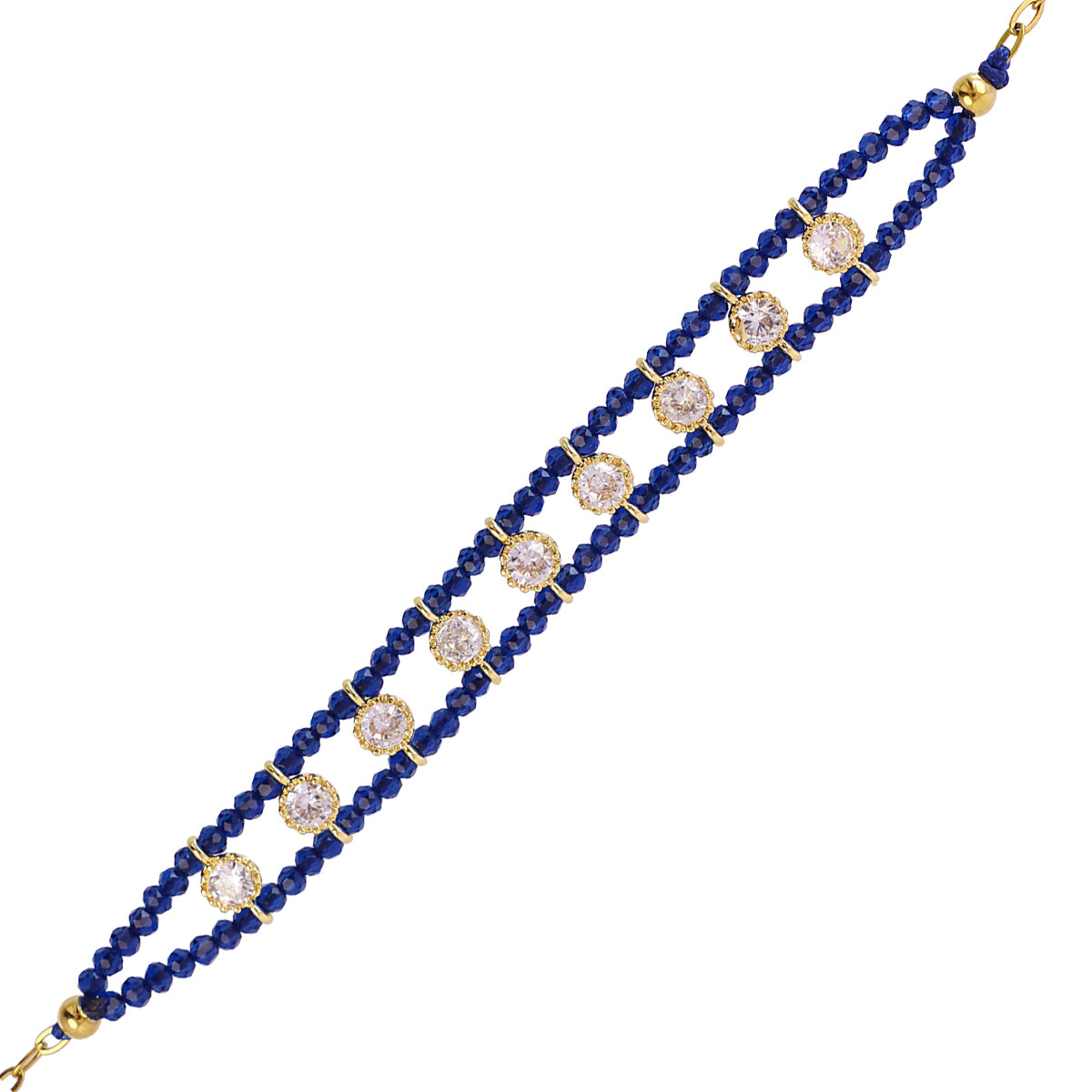 Pulsera Spirit doble hilo multicolor Azul Anartxy