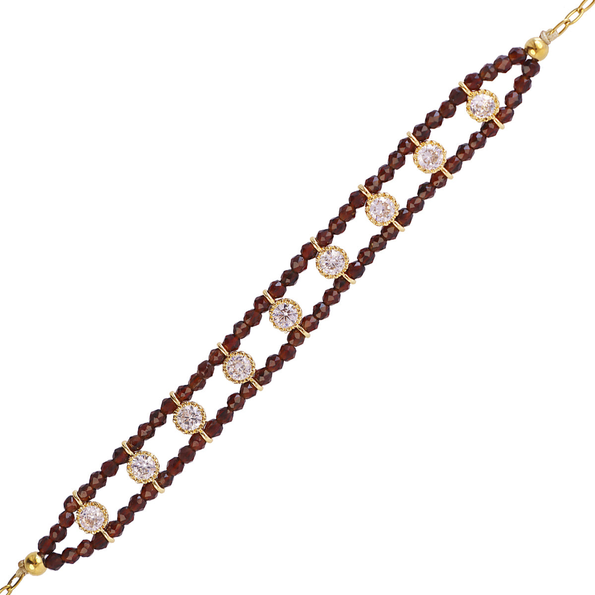 Pulsera Spirit doble hilo multicolor Café Anartxy