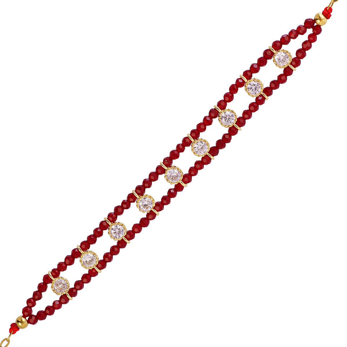 Pulsera Spirit doble hilo multicolor Rojo Anartxy