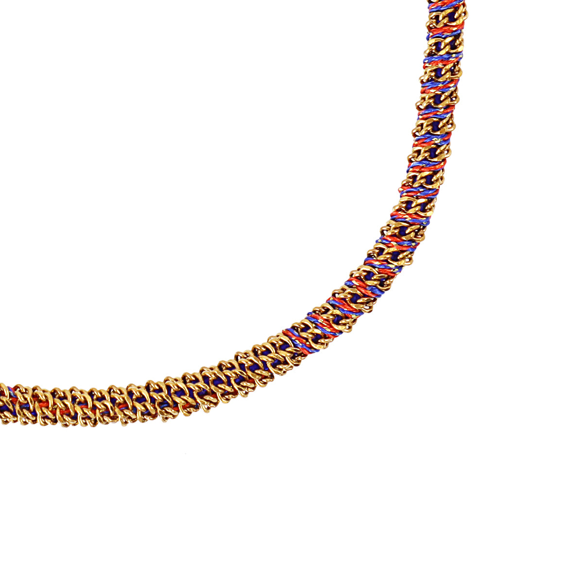 Pulsera Spirit tubular de hilos multicolor Rojo Anartxy