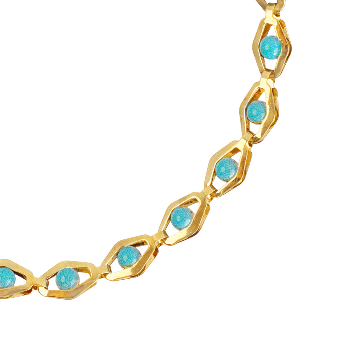 Pulsera Spirit ojo esmaltado Turquesa Anartxy