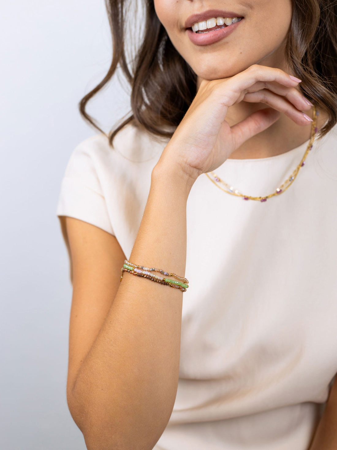Pulsera elástica Spirit fina multicolor C Anartxy
