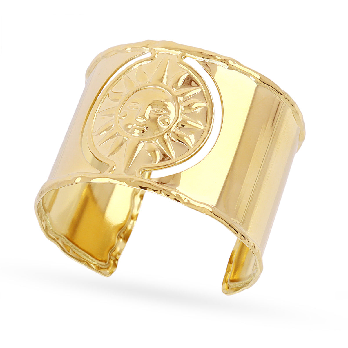Brazalete ajustable sol Dorado Anartxy