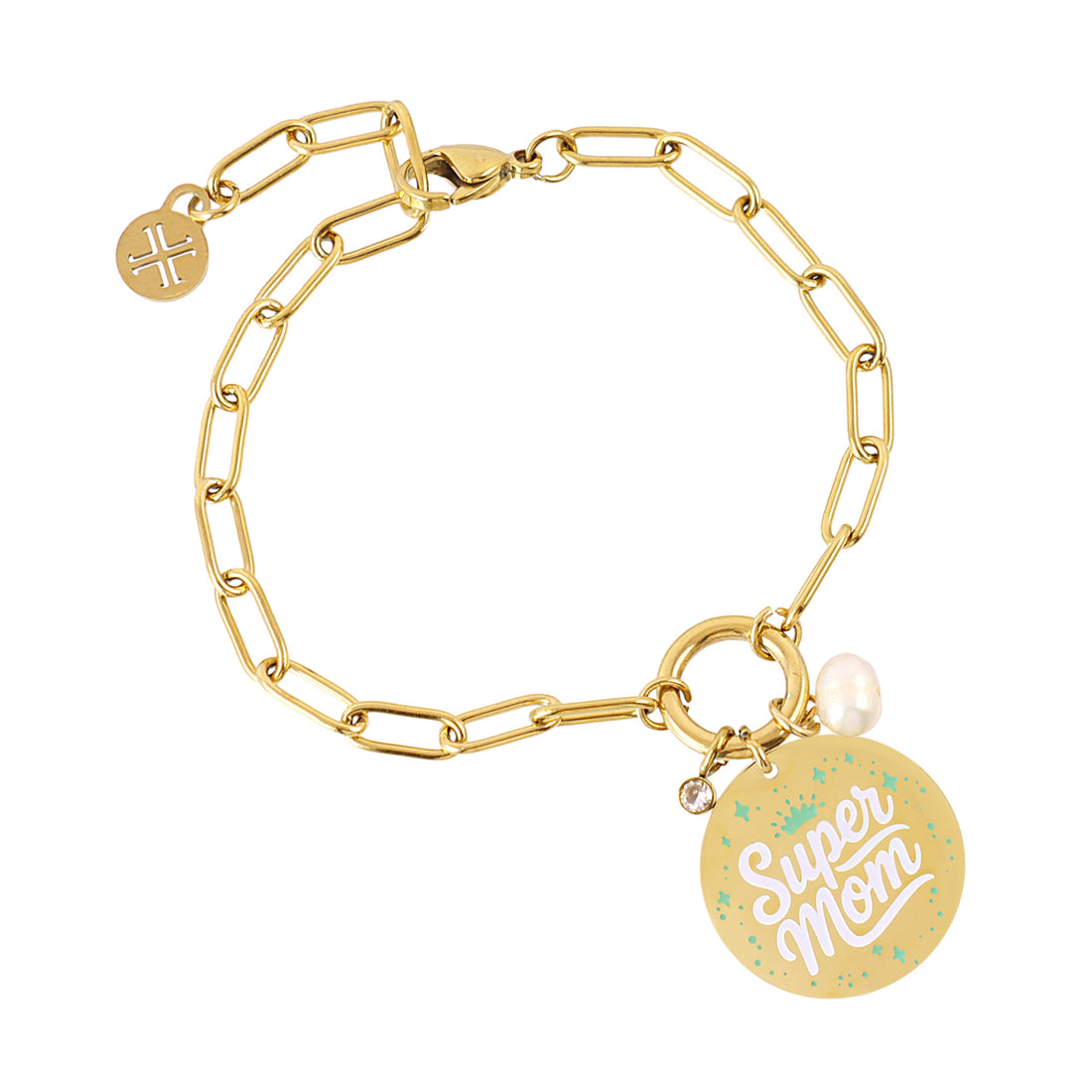 Pulsera Madre Eternal B - Super Mom Dorado Anartxy