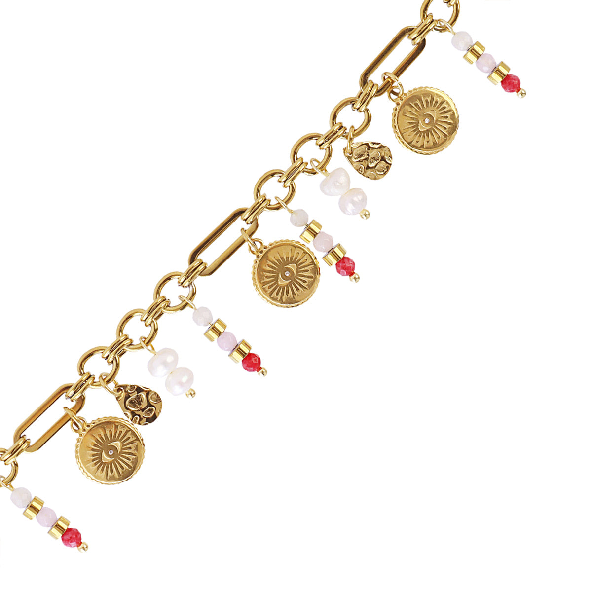 Pulsera Astros ojo simbólico Rojo Anartxy