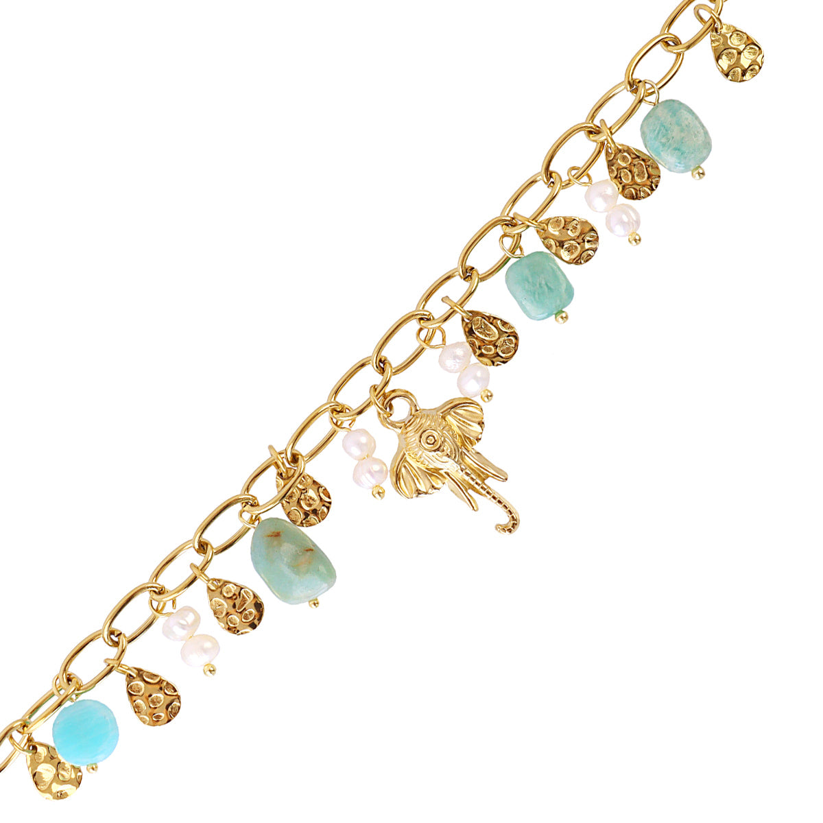 Pulsera Astros elefante Verde Anartxy