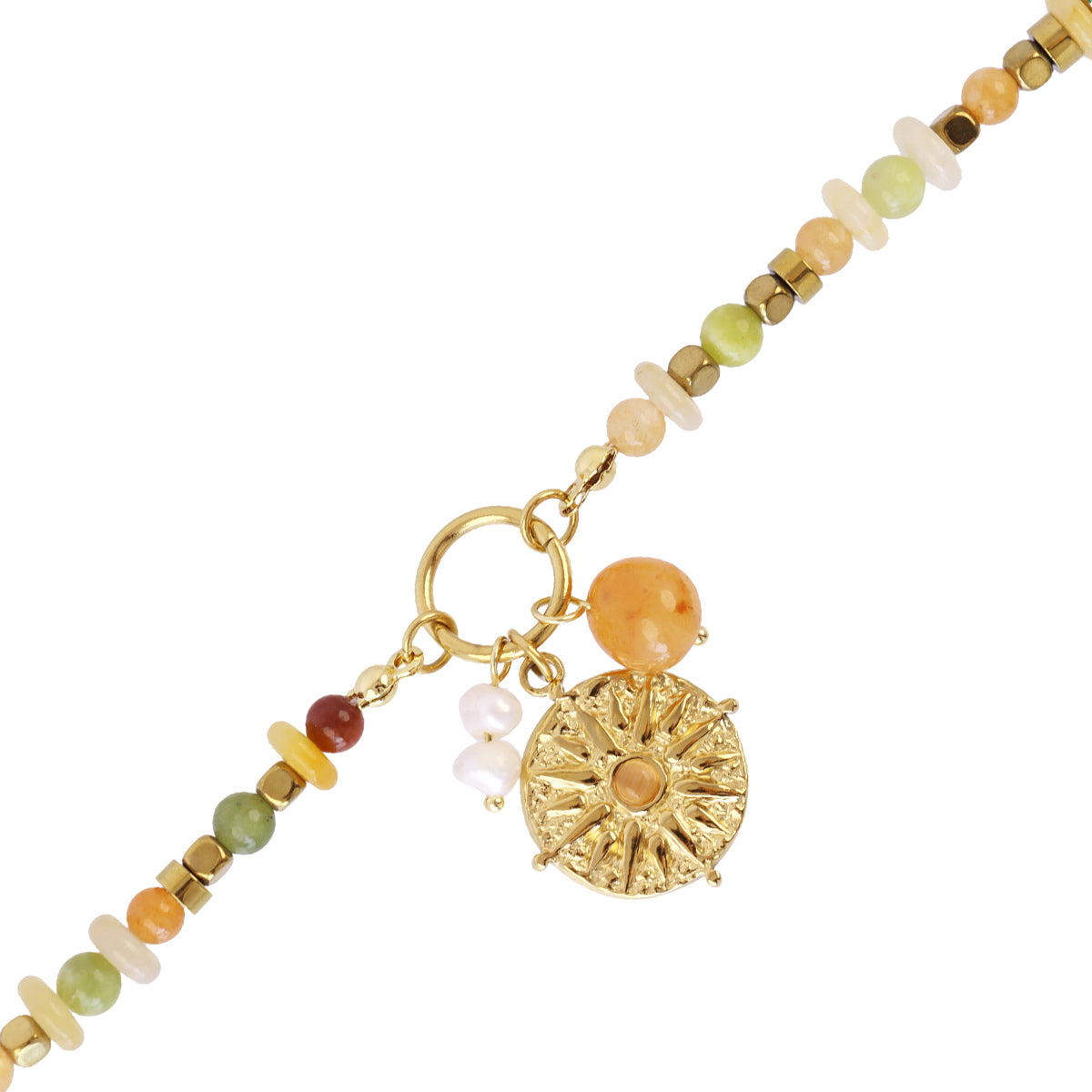 Pulsera Astros multicolor brújula Naranja Anartxy