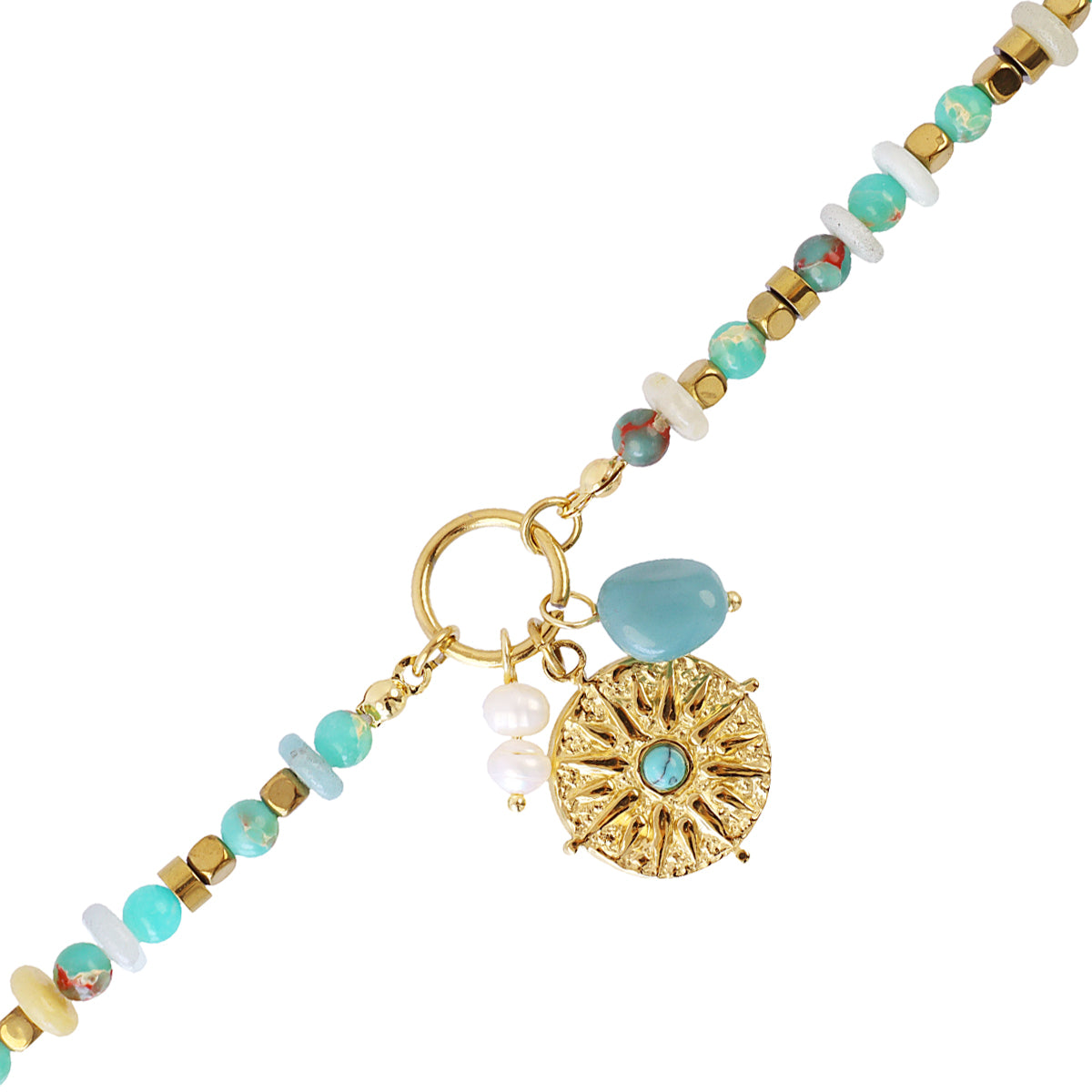 Pulsera Astros multicolor brújula Verde Anartxy