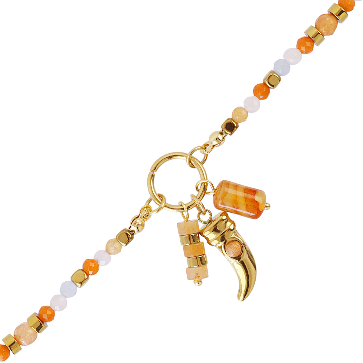 Pulsera Astros multicolor cuerno Naranja Anartxy