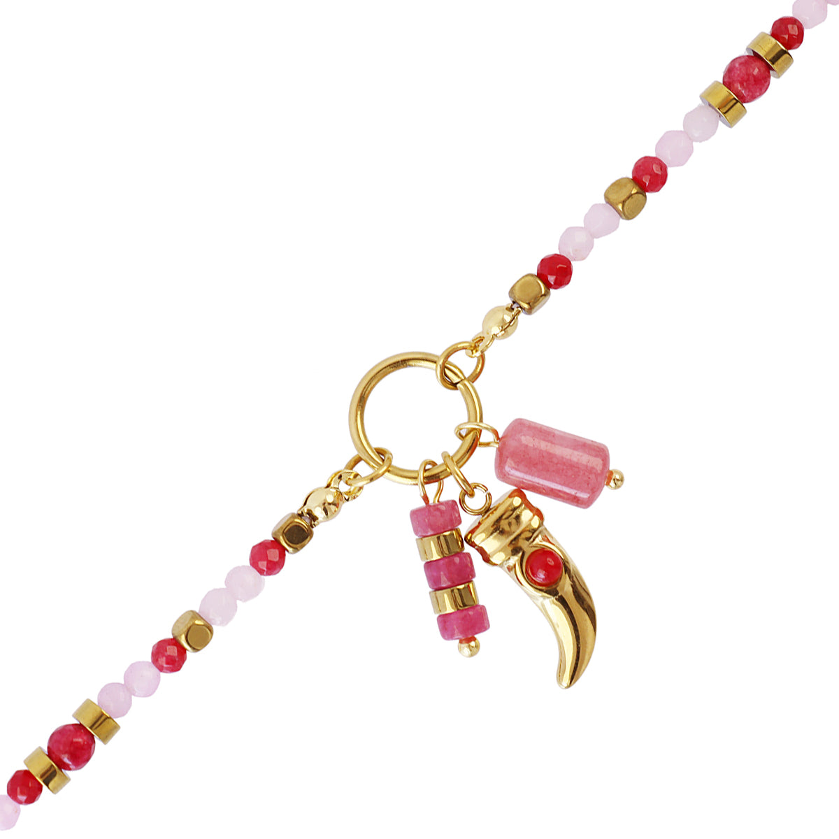 Pulsera Astros multicolor cuerno Rojo Anartxy