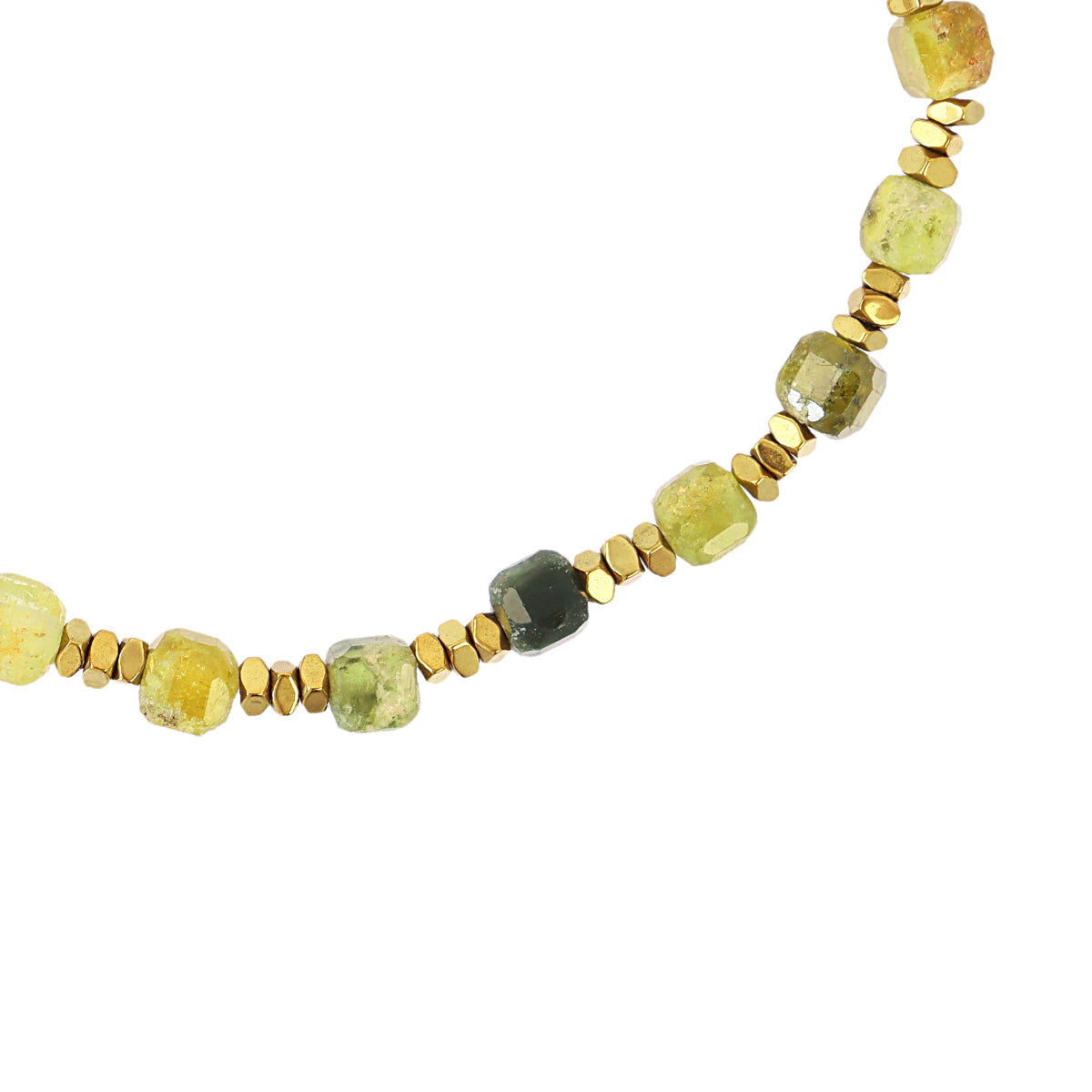 Pulsera elástica Spirit piedras facetadas Verde claro Anartxy