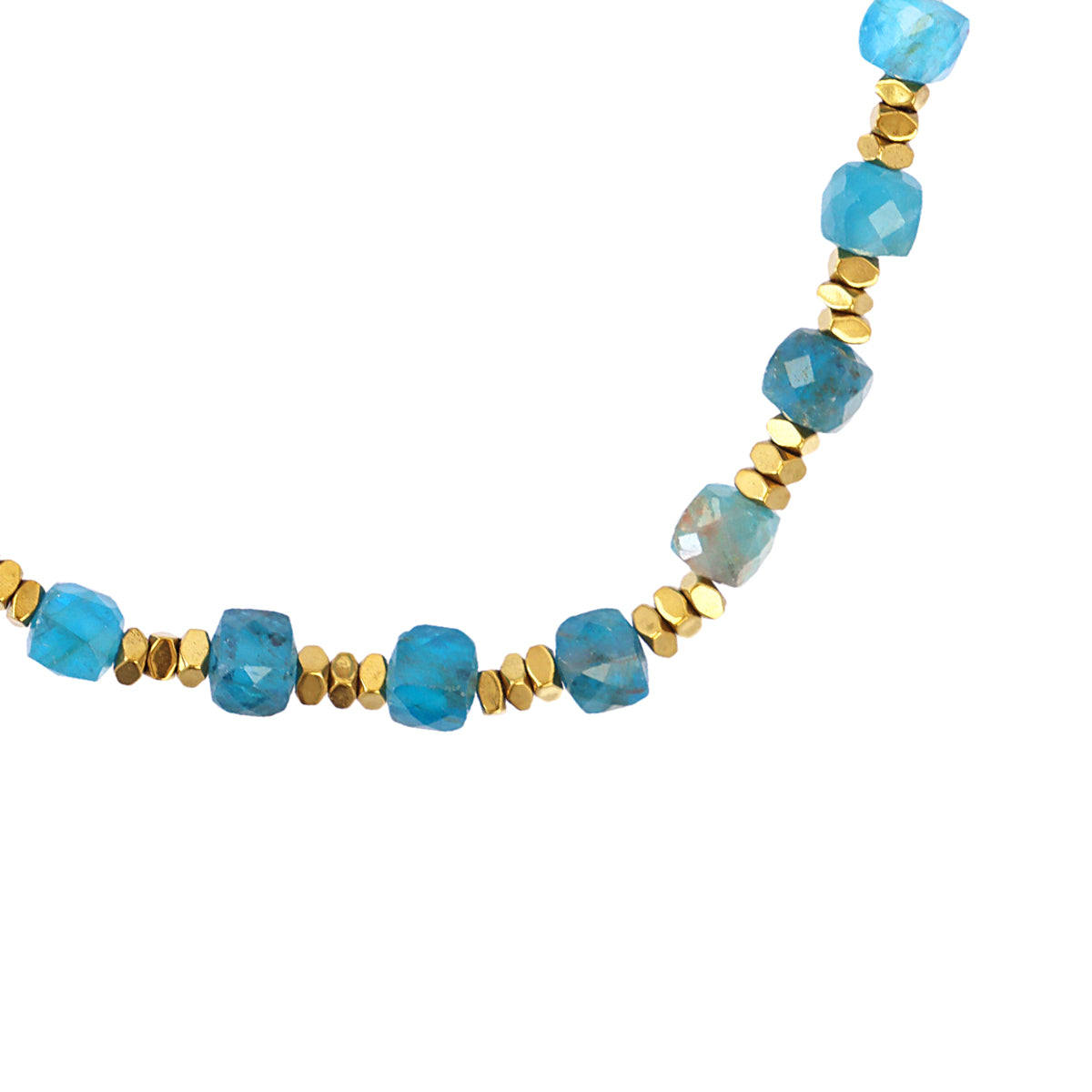 Pulsera elástica Spirit piedras facetadas Turquesa Anartxy