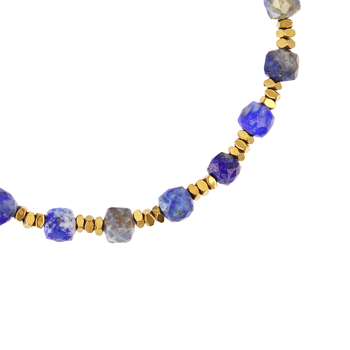 Pulsera elástica Spirit piedras facetadas Azul Anartxy