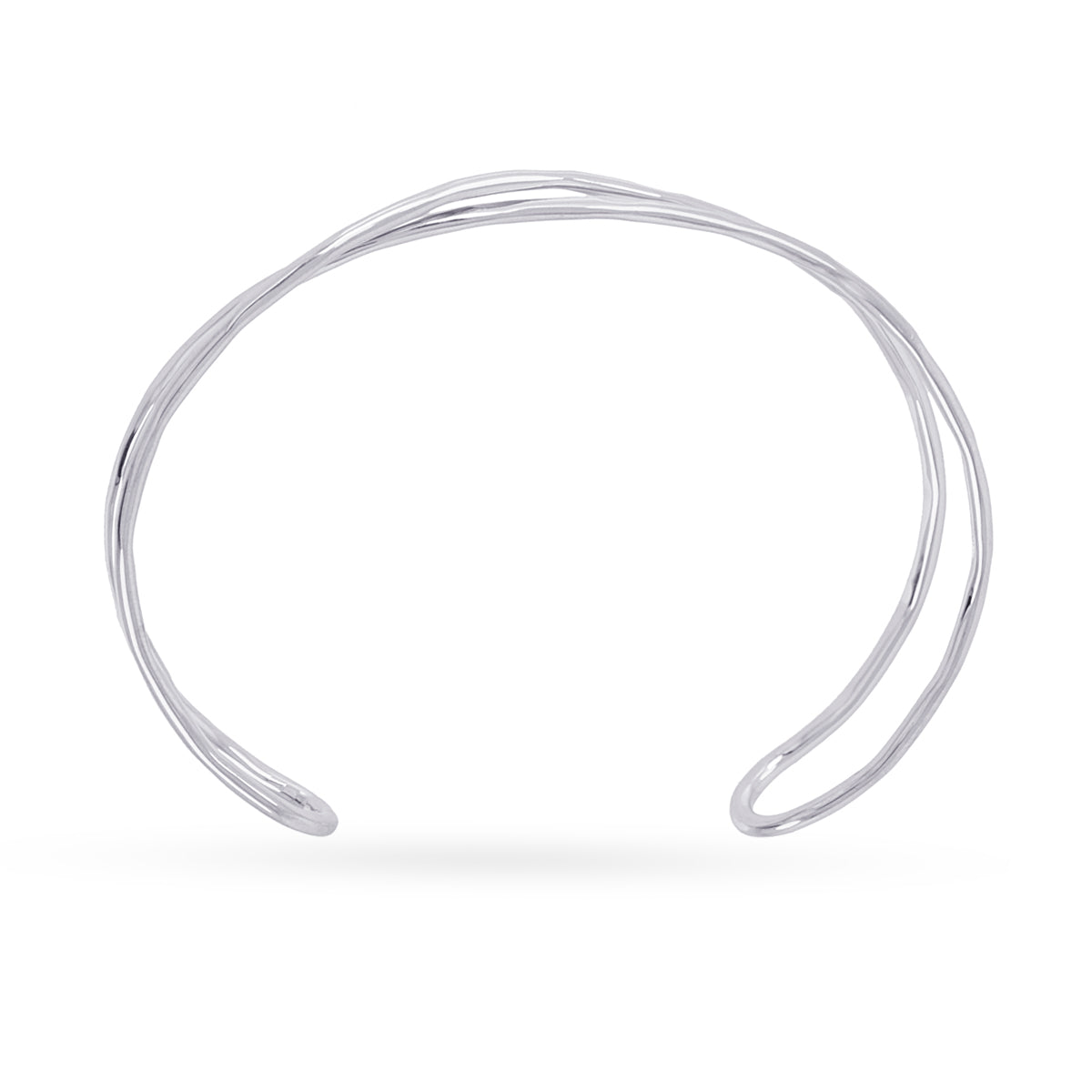 Brazalete Essentials doble hilo Plateado Anartxy