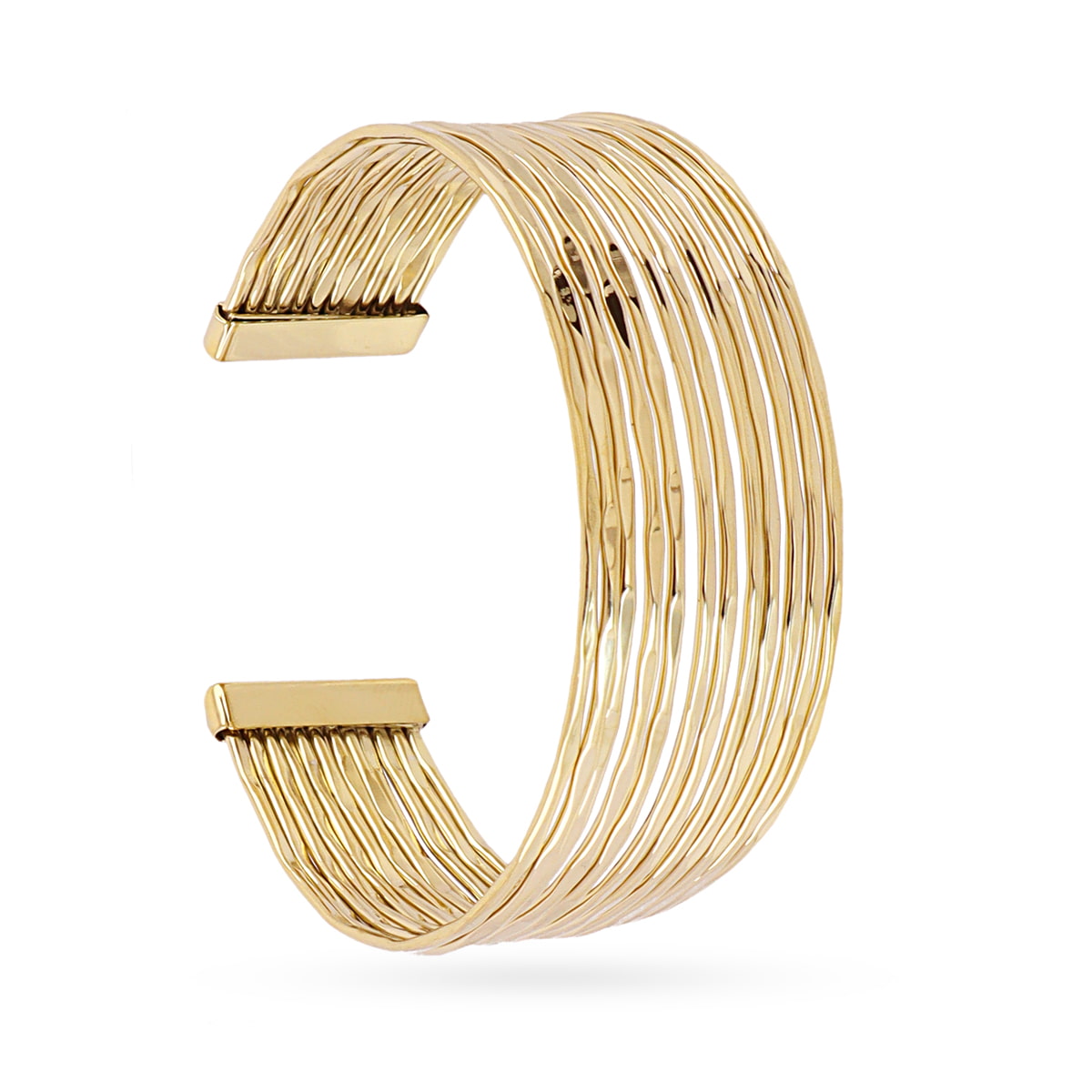 Brazalete Essentials multihilo texturizado Dorado Anartxy
