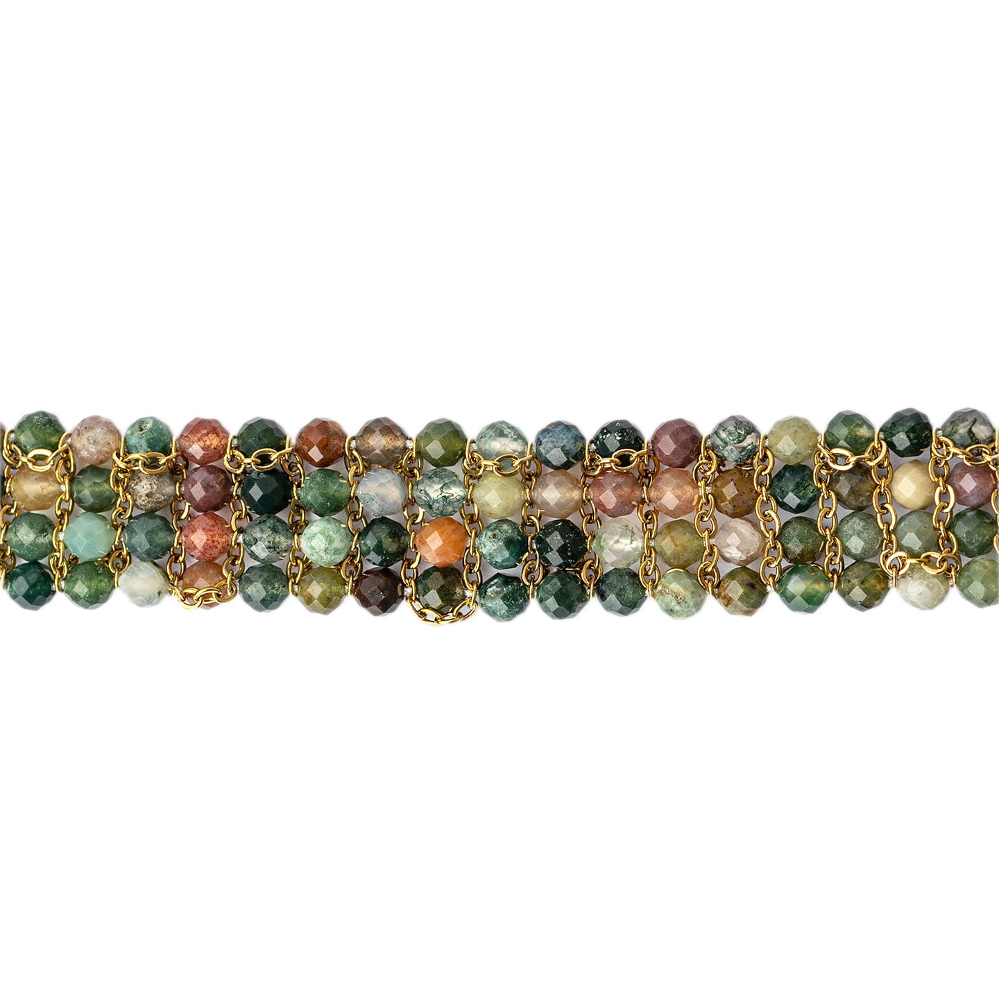 Pulsera Spirit piedras coloridas Verde Anartxy